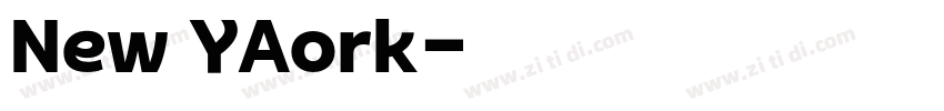 New YAork字体转换